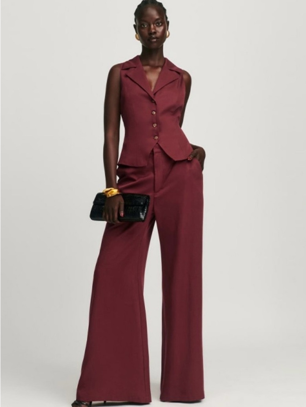 Reformation Taryn 2 piece suit set